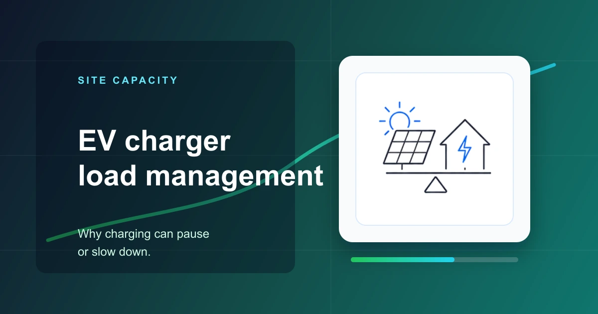 EV charger load management: why charging can pause or slow down