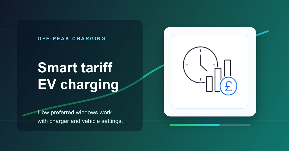 Smart tariff EV charging: how off-peak schedules work with a home charger