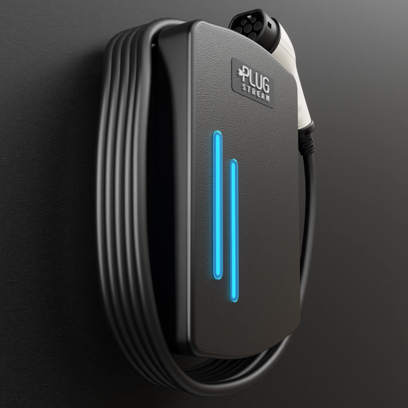 PlugStream 7T with cable loop and docked connector